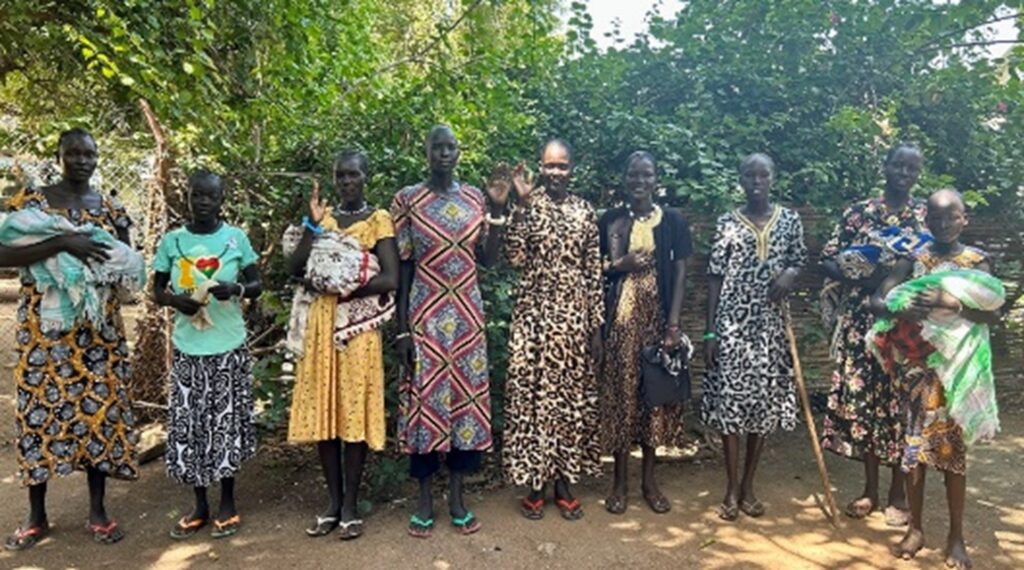 A group of women standing together