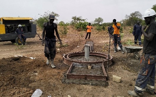 A group of men working on a construction site